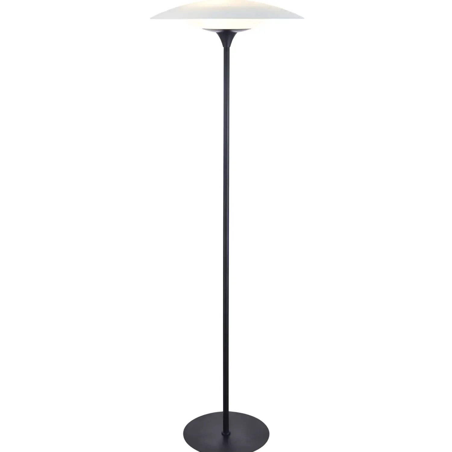 Halo Design Copenhagen Halo Design - Gulvlampe - Baroni - Ø46 cm - Opal/Sort