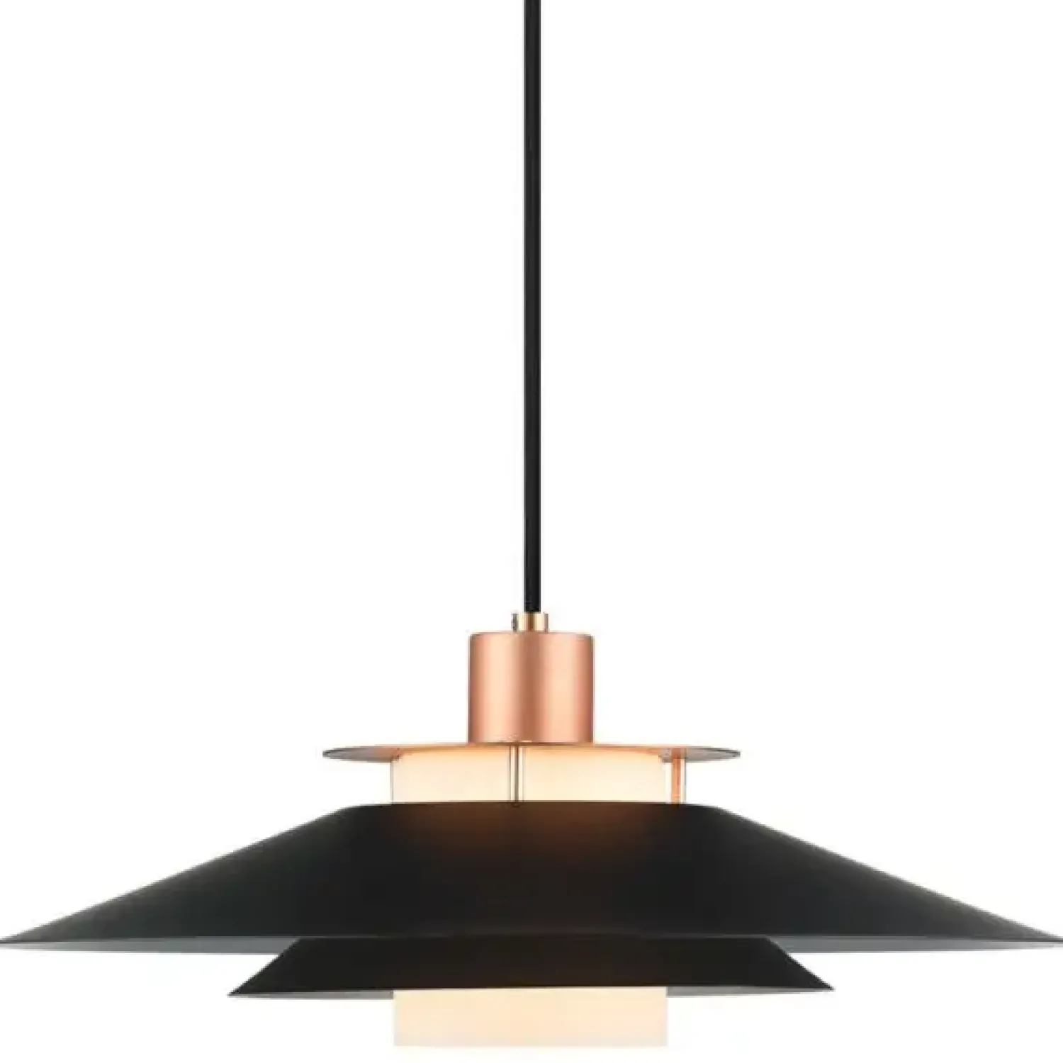Best Halo Design Copenhagen Halo Design - Rivoli Pendel Ø40 cm - Sort/Kobber