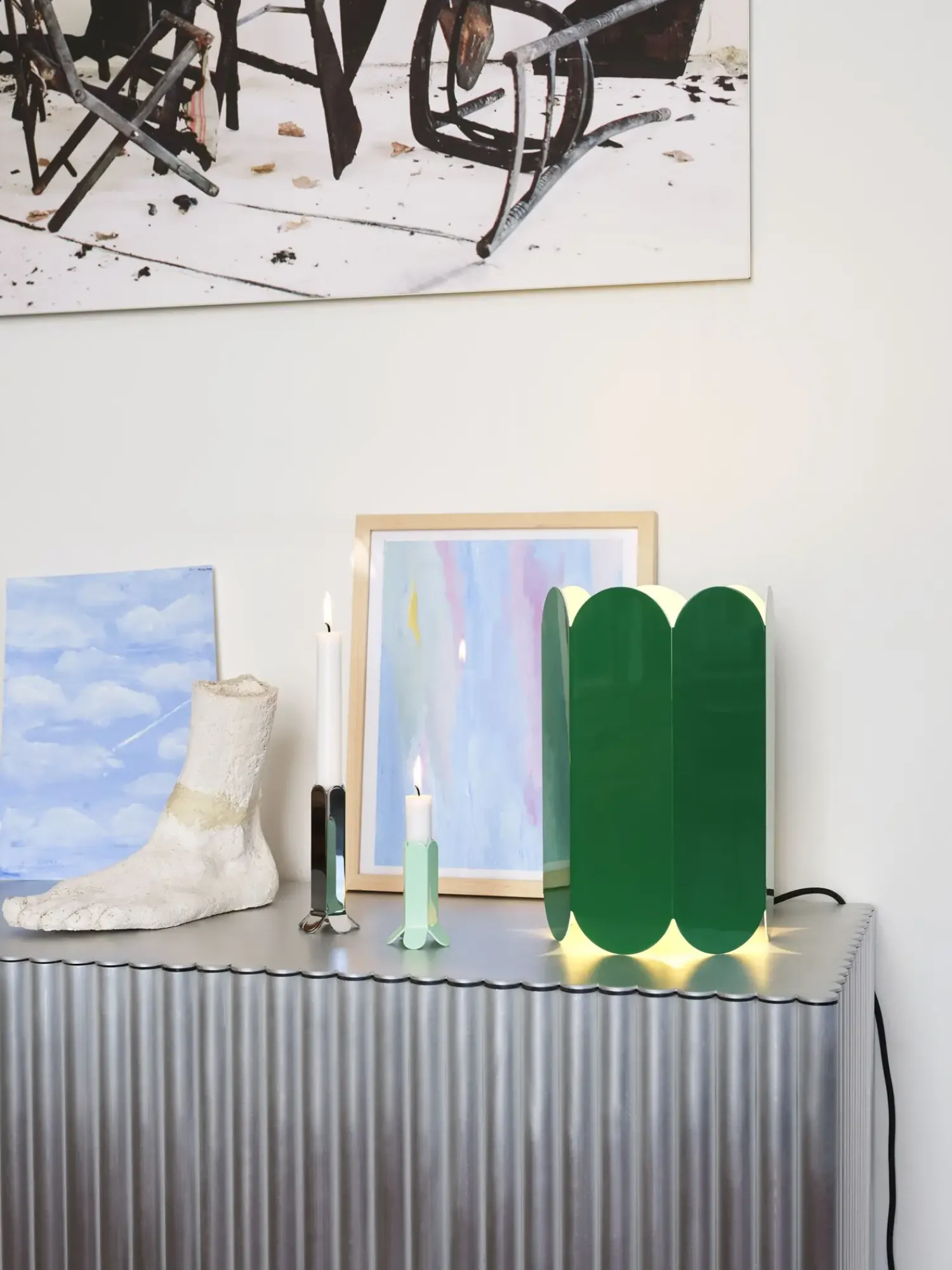 Discount Hay - Arcs Candleholder L, Mirror
