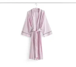 New Hay - Badekåbe/Morgenkåbe - Outline Robe - Glacier Multi / Soft Pink - One size