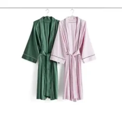 New Hay - Badekåbe/Morgenkåbe - Outline Robe - Glacier Multi / Soft Pink - One size