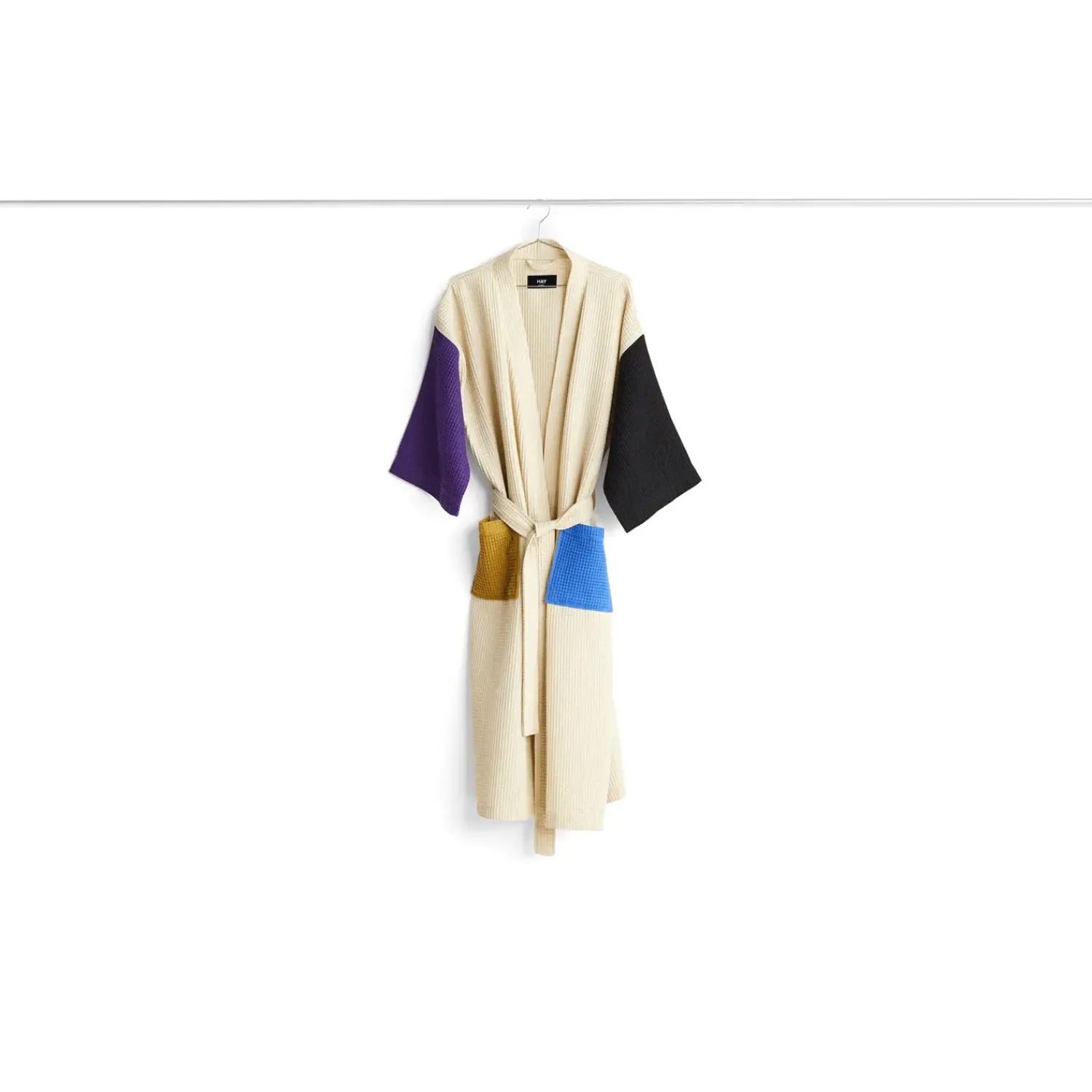 Clearance Hay - Badekåbe/Morgenkåbe - Waffle - Cream Multi/Sand Multi - One size