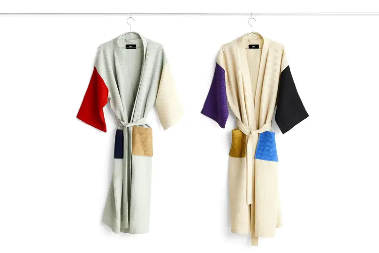 Clearance Hay - Badekåbe/Morgenkåbe - Waffle - Cream Multi/Sand Multi - One size
