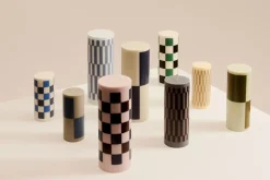 Sale Hay - Bloklys - Column - Medium - White, green & Black skaktern