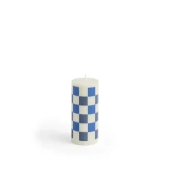Sale Hay - Bloklys - Column - Small - Hvid & blå