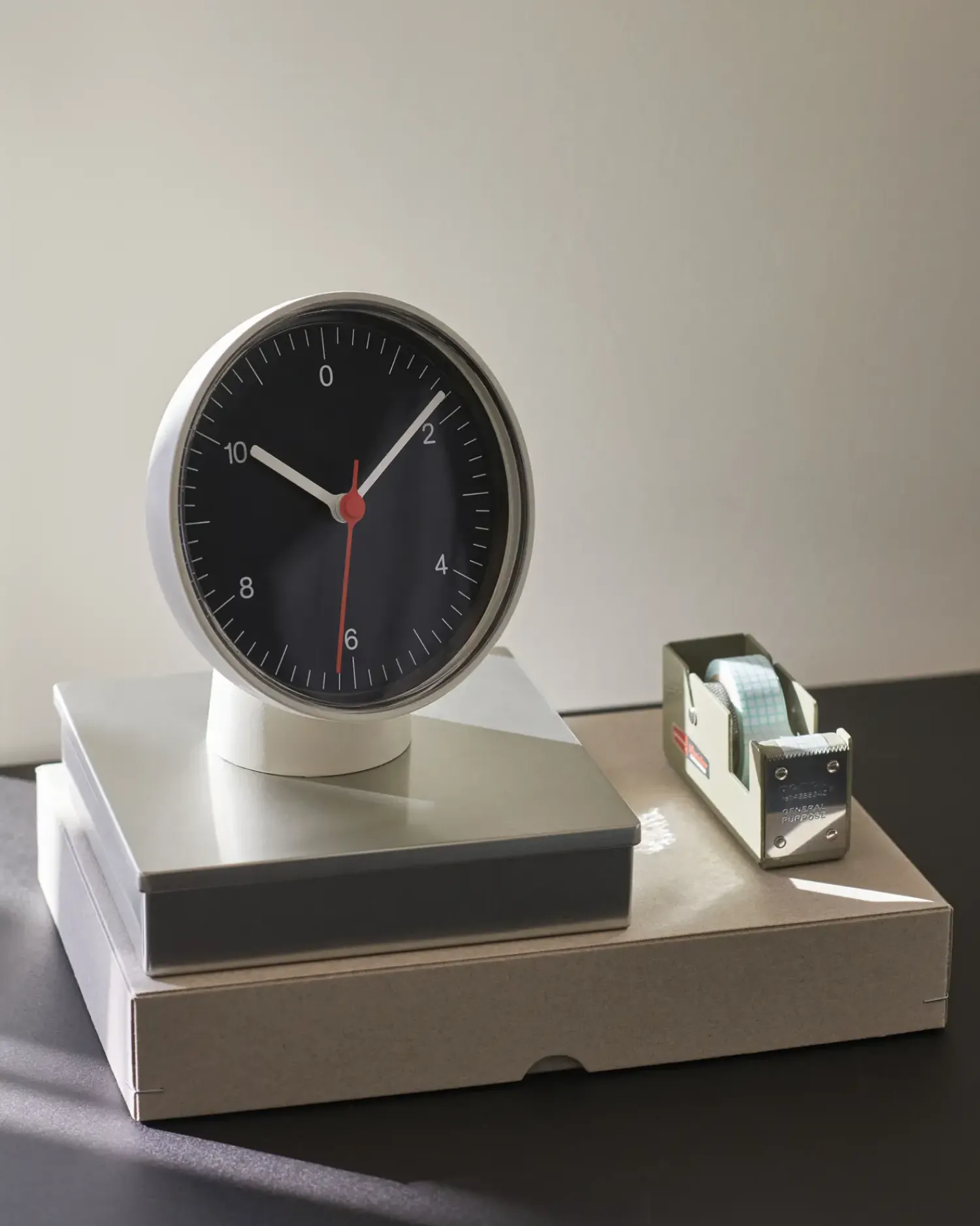 Best Hay - Bordur - Table Clock - Hvid - H: 14 cm