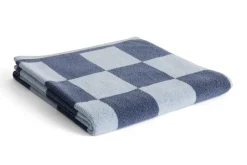 Sale Hay - Check Bath Towel (Organic) - W70 x L136 - Steel Blue - Steel blue - 669