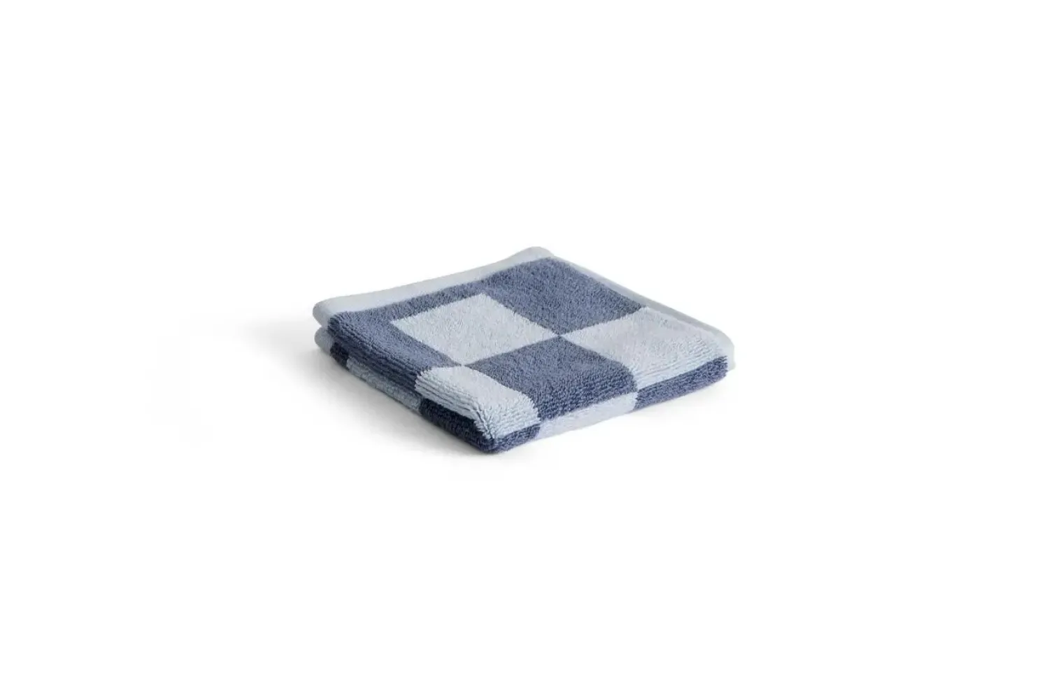 Outlet Hay - Check Wash Cloth (Organic) - W30 x L30 - Steel Blue - Steel blue - 79