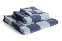 Outlet Hay - Check Wash Cloth (Organic) - W30 x L30 - Steel Blue - Steel blue - 79