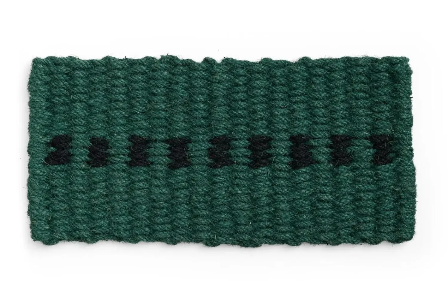 Outlet Hay - Coco Door Mat - Dot - Green & Black - Dark green and black - 40 x 80 cm
