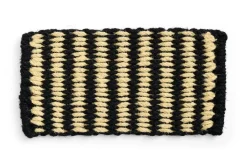 Best Hay - Coco Door Mat - Stribe wave - Black & White - Black and white - 619
