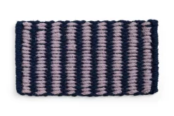 Clearance Hay - Coco Door Mat - Stribe Wave - Lavender & Navy - Lavender and navy - 619