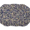 Best Hay - Coco Door Mat - Swirl - Blue and off-white