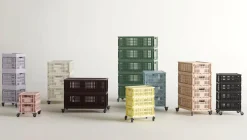 New Hay Colour Crate - Cube - Charcoal