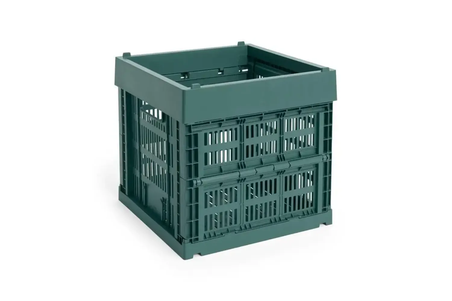 Hot Hay Colour Crate - Cube - Dark green
