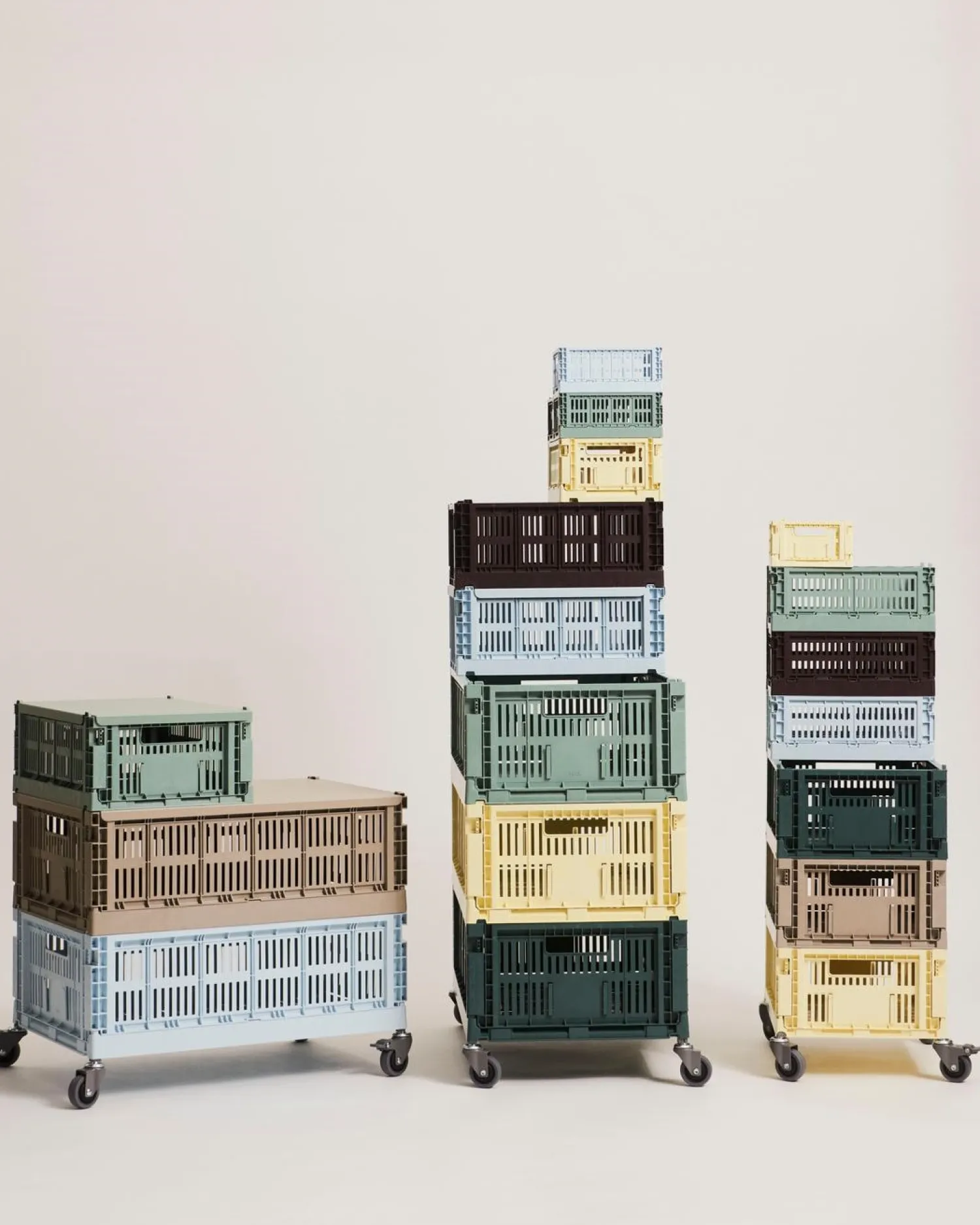 New Hay Colour Crate - Cube - Sage green