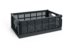 Hot Hay Colour Crate - Large - Charcoal