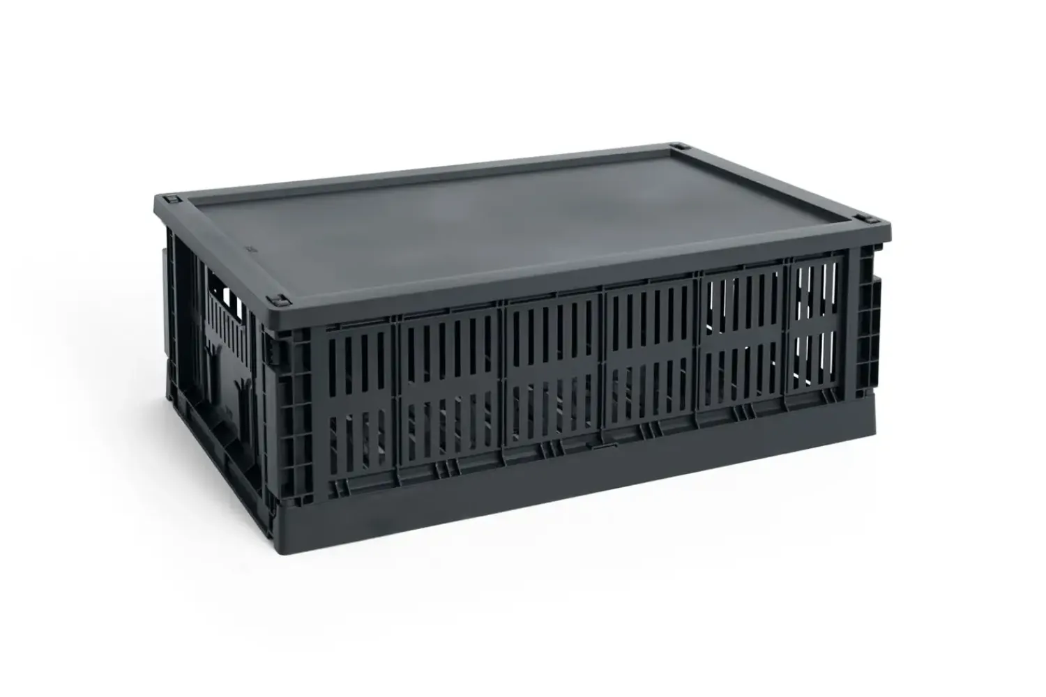 Hot Hay Colour Crate - Large - Charcoal