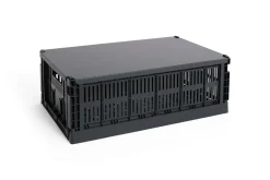 Hot Hay Colour Crate - Large - Charcoal