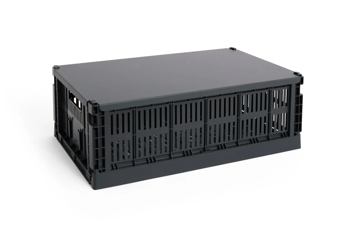 Hot Hay Colour Crate - Large - Charcoal