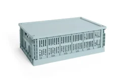 New Hay Colour Crate - Large - Dusty blue