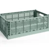 Hot Hay Colour Crate - Large - Sage green