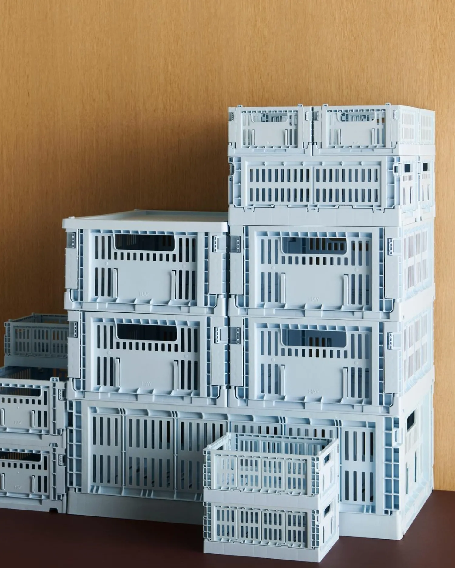 New Hay Colour Crate - Large - Soft blue