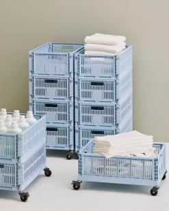 New Hay Colour Crate - Large - Soft blue
