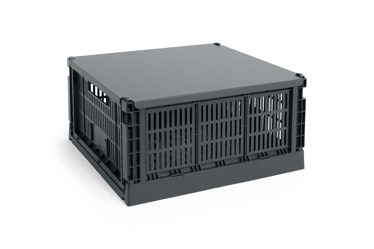 Sale Hay Colour Crate - Large Square - Charcoal