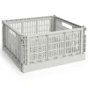 New Hay Colour Crate - Large Square - Grey