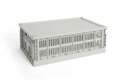 Clearance Hay Colour Crate Lid Plastic - Large - Grey