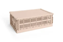 Outlet Hay Colour Crate Lid Plastic - Large - Powder