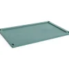 Online Hay Colour Crate Lid Plastic - Large - Dark green
