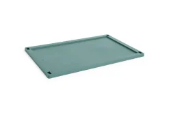 Online Hay Colour Crate Lid Plastic - Large - Dark green