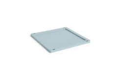 Outlet Hay Colour Crate Lid Plastic - Medium Square / Cube - Dusty blue