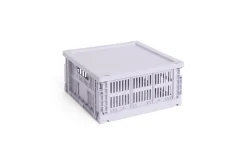 Clearance Hay Colour Crate Lid Plastic - Medium Square / Cube - Lavender