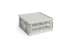 Discount Hay Colour Crate Lid Plastic - Medium Square / Cube - Grey