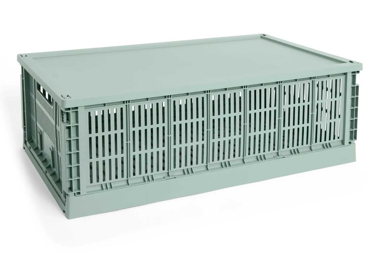 Outlet Hay Colour Crate Lid Plastic - X-Large - Sage green