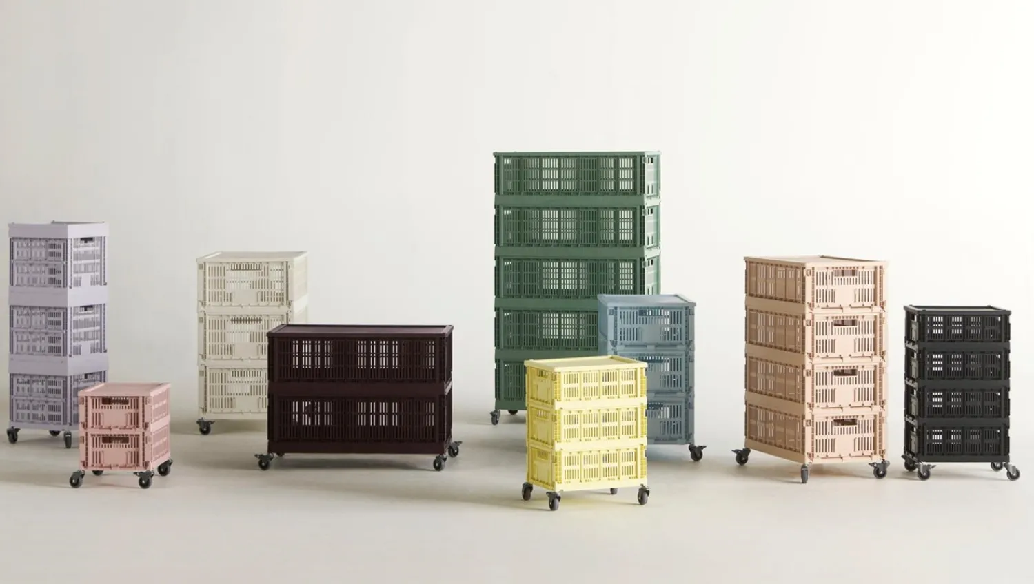 New Hay Colour Crate - Medium - Soft blue