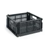 Clearance Hay Colour Crate - Medium Square - Charcoal