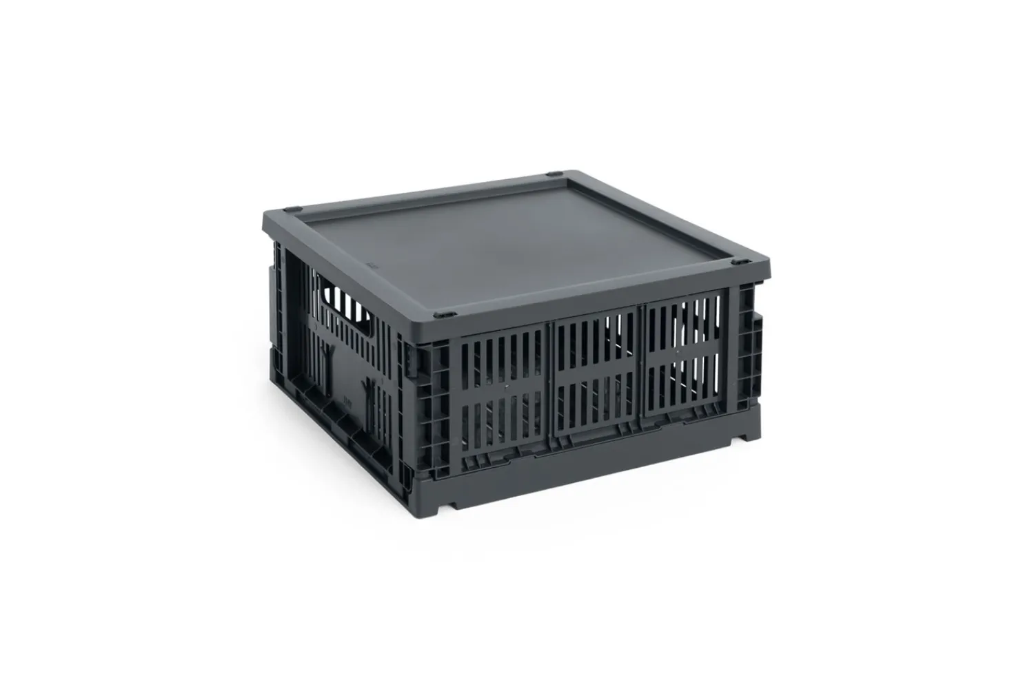 Clearance Hay Colour Crate - Medium Square - Charcoal