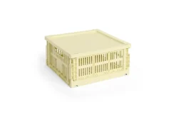 Clearance Hay Colour Crate - Medium Square - Light yellow