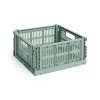 Online Hay Colour Crate - Medium Square - Sage green