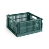 Clearance Hay Colour Crate - Medium Square - Dark green