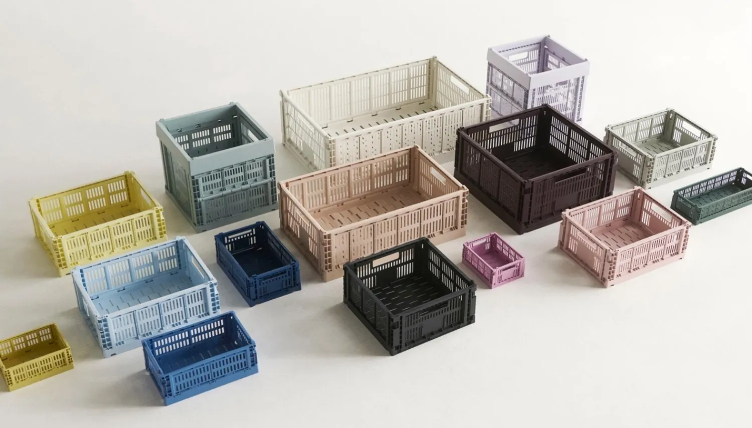 Sale Hay Colour Crate - Medium Square - Off-white