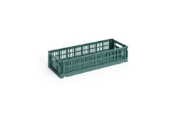 Discount Hay Colour Crate Mini - Oblong - Dark green