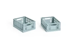 Best Hay Colour Crate Mini - Set of 2 - Dusty blue