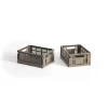 Best Hay - Colour Kasser - Recycled - Mini - Varm Grå - Warm Grey - 2 stk