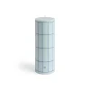 Best Hay - Column Candle - Light blue with blue grid check