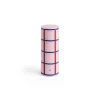 Clearance Hay - Column Candle - Light pink, red, bordeaux and dark blue